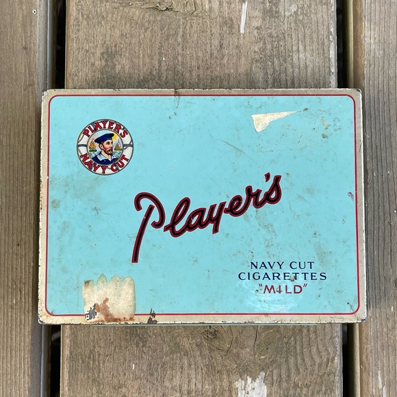 Vintage 1960’s Player’s Mild Navy Cut Cigarettes Empty Cigarette Tin - Picture 15 of 15